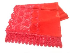 ビロードレース花模様ショール